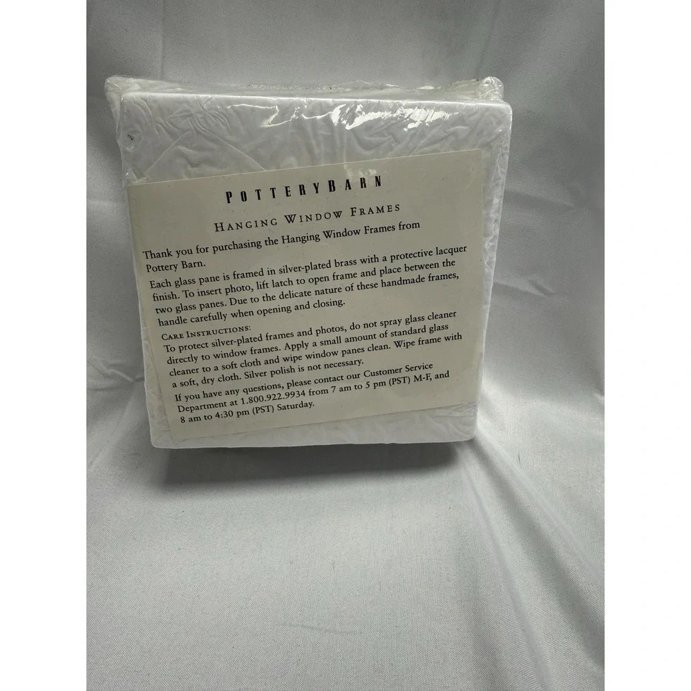 Discontinued Pottery Barn 3 Link Hanging Window Frame Picture Photo New Open Box